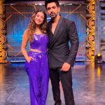 Madhuurima Instagram - Sharing the stage With the one and only LION KING @itsrohitshetty . The lion and the wolf 😍 Will miss the banter and how he teases me. M gonna miss u. Miss the show sir. ❤️❤️. And all my other jungle wasio ❤️❤️🤗🤗 hugs.