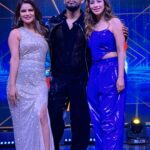 Madhuurima Instagram - Sharing the stage With the one and only LION KING @itsrohitshetty . The lion and the wolf 😍 Will miss the banter and how he teases me. M gonna miss u. Miss the show sir. ❤️❤️. And all my other jungle wasio ❤️❤️🤗🤗 hugs.