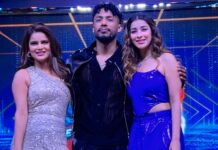 Madhuurima Instagram - Sharing the stage With the one and only LION KING @itsrohitshetty . The lion and the wolf 😍 Will miss the banter and how he teases me. M gonna miss u. Miss the show sir. ❤️❤️. And all my other jungle wasio ❤️❤️🤗🤗 hugs.