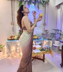 Madirakshi Mundle Instagram - Yummmmmm Modak Bappa moryaaaa Candid