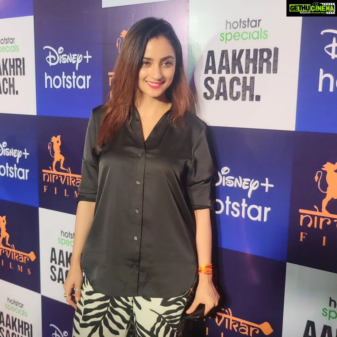 Madirakshi Mundle Instagram - Success party of the web series *Aakhri Sach* streaming on @disneyplushotstar @teamgolecha
