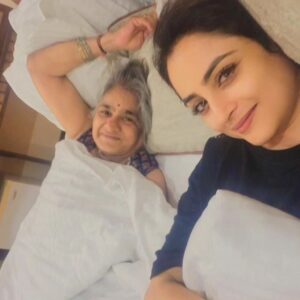 Madirakshi Mundle Instagram - I must have done something incredible in my previous life to have you as my mother-in-law, the most wonderful mother one can ever ask for. 
Thank you for your amazing unconditional love, care, food, all the laughter, and many more memories we will continue to create❤️ 

May you be blessed with good health always.

Love u Mummmieee ❤️ 
 Happy birthday mom-in-law! 🎂 🥮 🍥 🥞 🧁 🍰