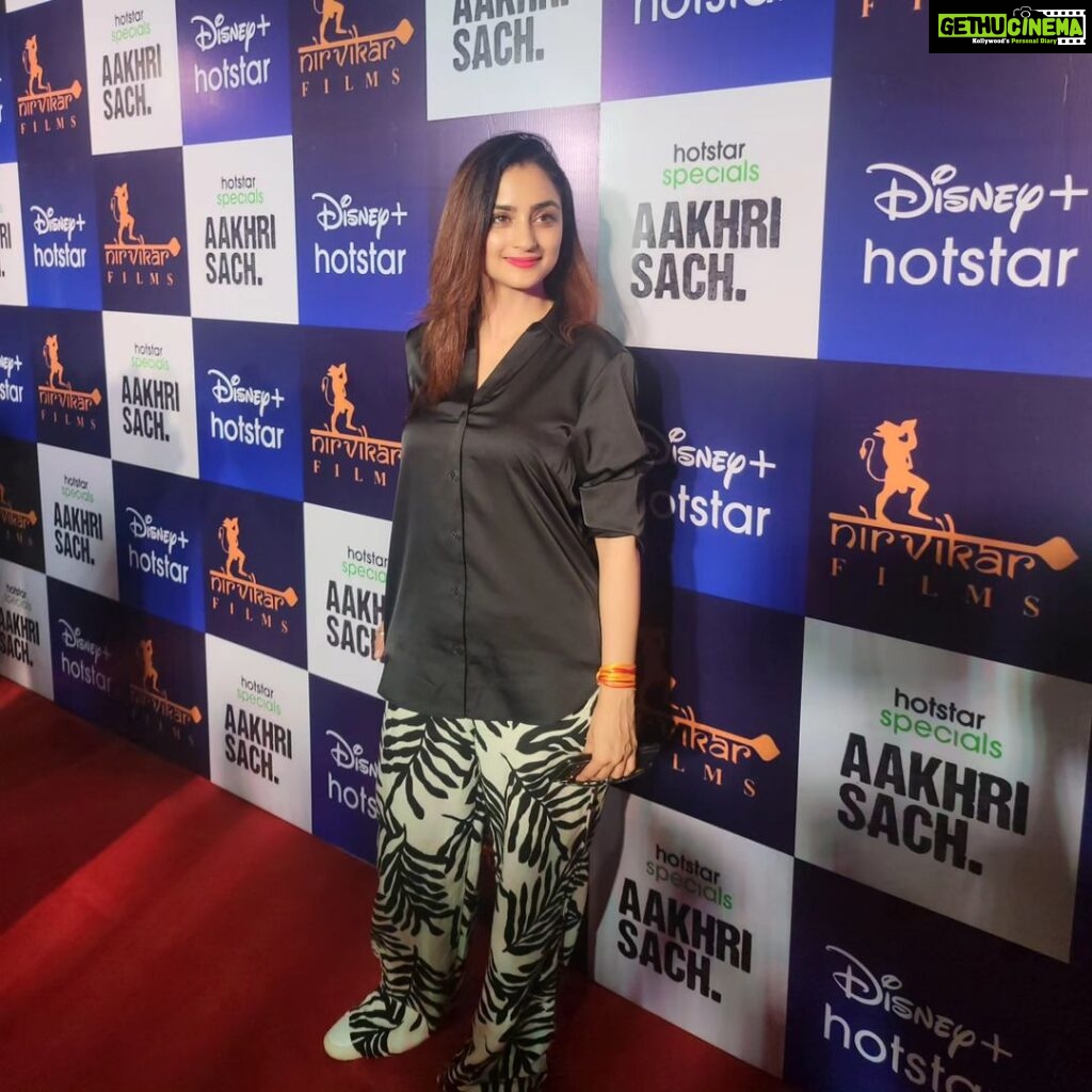 Madirakshi Mundle Instagram - Success party of the web series *Aakhri Sach* streaming on @disneyplushotstar @teamgolecha