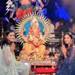 Maera Mishra Instagram – Ganpati Bappa Moriya Mangal Murti Moriya. 🙏🏻
Outfit by @aachho ❤️
@aishwarya_khare ❤️ @zeetv @parelcharaja @raja_mumbaicha @zee5 @zee5shows 
#ganpatibappamorya #ganeshchaturthi 🧿