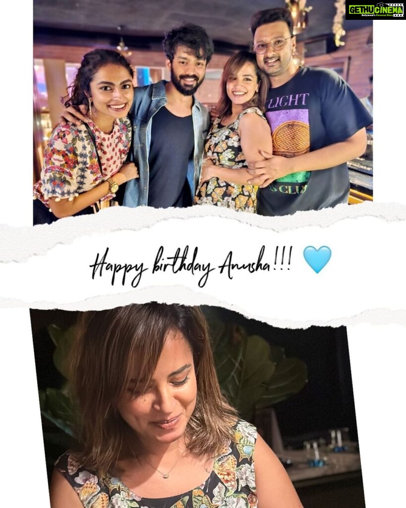 Mahat Raghavendra Instagram - Happy birthday to my most favourite craziest soul @anusha.dhayanidhi love you to the moon & back 🤗❤️ Wishing you the best 😘 #love