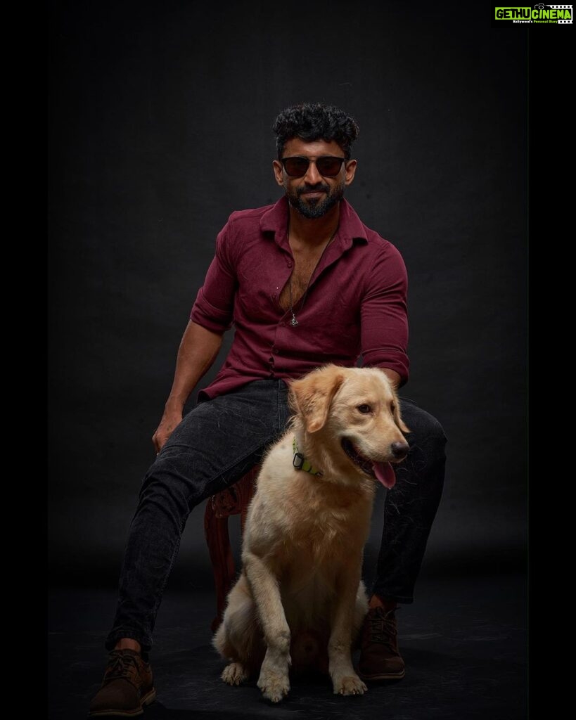 Mahendran Instagram - “Happy 1st Barkday to my fur-ever son @mroscar29 ! 🐾 Your unconditional love fills my heart with joy every day🧿🤞. Here’s to many more years of tail-wagging happiness together💕!Dadda loves u sooo much ❤💯 #HBDOscar #oscar #Mahendran #maheoscar Thank you so much @elan_cinemo bro 📸 Studio @njstudios_7159 na 😘 India