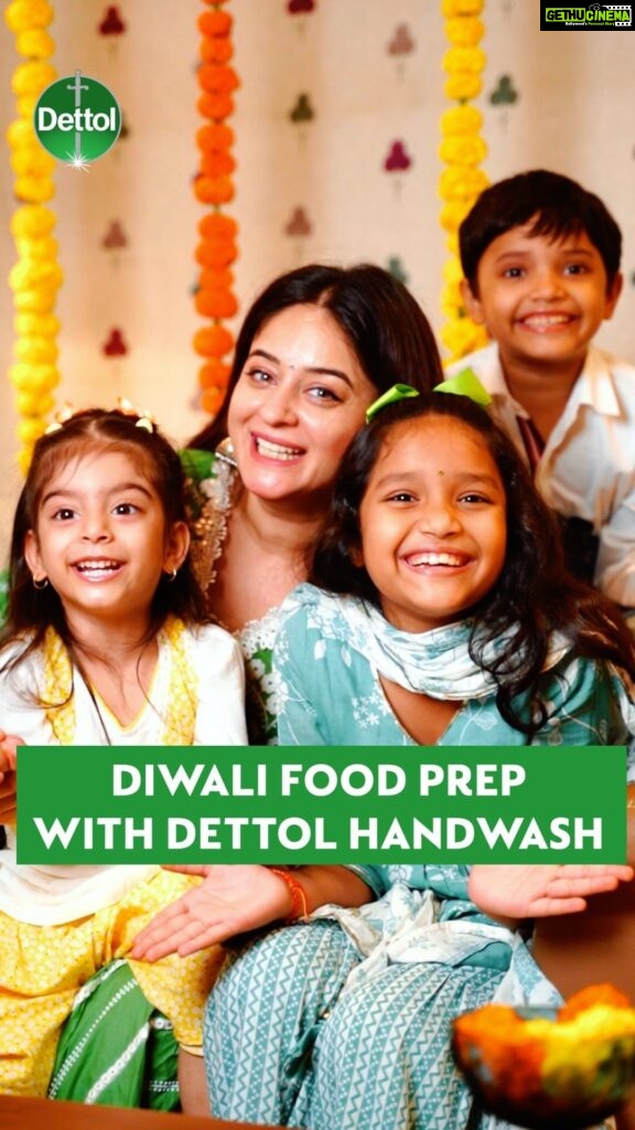 Mahhi Vij Instagram - In our house Diwali is not just about spreading joy, it’s also about having delicious sweets that make my kids jump with happiness!✨ Just like every other Diwali, this year also I am making my family’s favorite laddoos. But this year, Dettol’s 10x protection is making sure that my treats are completely germ-free & safe! 🥳 So, this year, you also make sure that every Diwali treat you make is not just delicious but safe too! Wishing you a very happy, safe, and joyful Diwali celebration! #DettolMakesDiwaliSafe #Diwali2023 #DiwaliwithDettol #GermFreeDiwali #DiwaliFood #SafeDiwali #happydiwali
