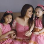 Mahhi Vij Instagram - Angels are often disguised as daughters ❤️ Twining in @younglings_india