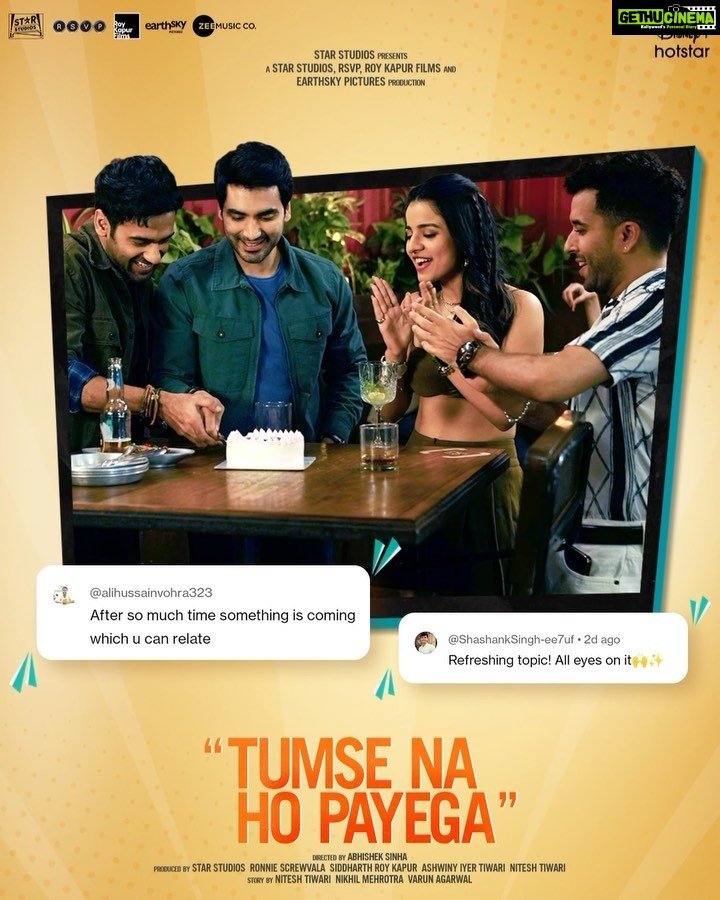 Mahima Makwana Instagram - Trailer pe audience ne diya itna pyaar. Looks like Iss Film ka intezaar #TumseNaHoPayega yaar. Trailer Out Now: Link In Bio. #TumseNaHoPayega streaming from 29th Sept on @disneyplushotstar #TumseNaHoPayegaOnHotstar @ishwaksingh @mahima_makwana @gauravpandey7697 @ghuggss @karanjotwani @abhislens #SiddharthRoyKapur @ronnie.screwvala @niteshtiwari22 @ashwinyiyertiwari @malvika25 @starstudios @rsvpmovies @earthskynotes @Mehrotranikhil @varun760