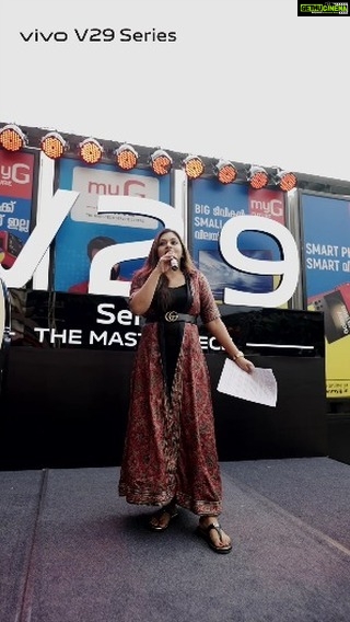 Mahima Nambiar Instagram - #TheMasterpiece All together its a great success. Now V29 is at the top of every smartphone lover's mind. Here are some glimpses of the V29 success celebration held at MyG Future, Perinthalmanna. Thank you all to make V29 a great success