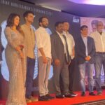 Mahima Nambiar Instagram - I couldn’t have asked for more Three legends in one frame ❤️ Will cherish this moment forever . Some pictures from the trailer launch of my next #800 The unknown story of Muthiah Muralitharan @murali_800 Sír. Extremely happy and proud to have played Madhi Malar ji @madhimalar his wife in the film. Can’t wait for all of you to watch the film. Special thanks to @sachintendulkar Sír and @sanath_jayasuriya Sír For gracing the event with their presence.I’m still Star-Struck Thank you DirSripathy @mad.mittal @rdrajasekar.isc Outfit and styling @studio149 #800 #Muthaiahmuralitharan #biopic #sachin #sanath #starstruck #excited #cantwait