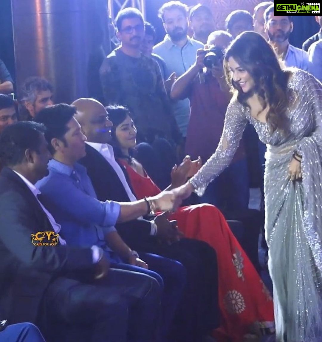 Mahima Nambiar - 135K Likes - I couldn’t have asked for more
Three legends in one frame ❤️
Will cherish this moment forever .
Some pictures from the trailer launch of my next #800 The unknown story of Muthiah Muralitharan @murali_800 Sír. Extremely happy and proud to have played Madhi Malar ji @madhimalar his wife in the film. Can’t wait for all of you to watch the film.
Special thanks to @sachintendulkar Sír and @sanath_jayasuriya Sír For gracing the event with their presence.I’m still Star-Struck
Thank you DirSripathy @mad.mittal @rdrajasekar.isc
Outfit and styling @studio149
#800
#Muthaiahmuralitharan #biopic #sachin #sanath #starstruck #excited #cantwait
