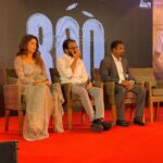 Mahima Nambiar Instagram - I couldn’t have asked for more Three legends in one frame ❤️ Will cherish this moment forever . Some pictures from the trailer launch of my next #800 The unknown story of Muthiah Muralitharan @murali_800 Sír. Extremely happy and proud to have played Madhi Malar ji @madhimalar his wife in the film. Can’t wait for all of you to watch the film. Special thanks to @sachintendulkar Sír and @sanath_jayasuriya Sír For gracing the event with their presence.I’m still Star-Struck Thank you DirSripathy @mad.mittal @rdrajasekar.isc Outfit and styling @studio149 #800 #Muthaiahmuralitharan #biopic #sachin #sanath #starstruck #excited #cantwait