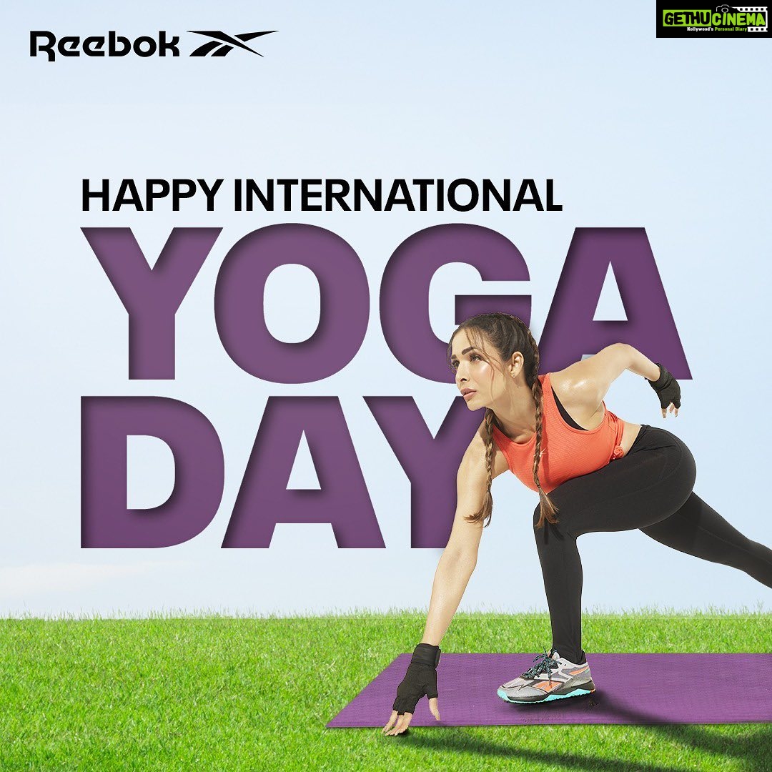 Malaika Arora Instagram - Yoga isn't all about tough and difficult-to-perform asanas. There’s Asanas for your every need, whether it’s to improve your strength or for your self-care. This International #YogaDay, embrace the power of holistic wellness. #Reebok #ReebokIndia #Yoga