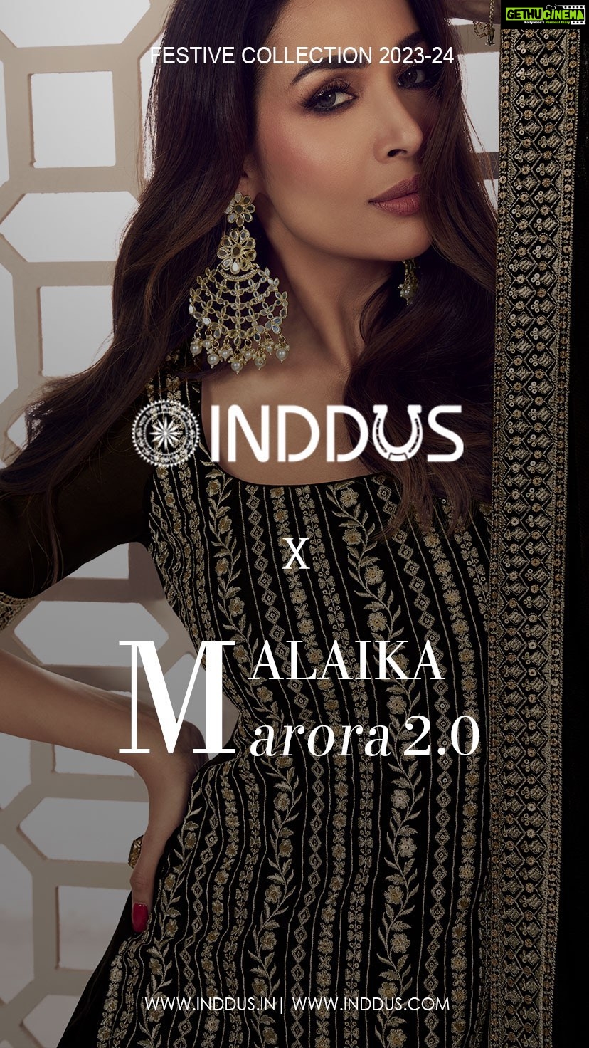 Malaika Arora Instagram - Experience glamour with Malaika Arora x Inddus! 💃 Explore our exclusive collection now live on Inddus website and Myntra. Embrace style, celebrate fashion, and get ready to upgrade your wardrobe with us. 💫 #inddusxmalaikaarora2 #FashionFusion #shopnow #malaikaarora #festivecollection #reelkarofeelkaro #indianreels #viralvideos #trendingreel #bollywood #explore #celebritystyle #inddus #ethnicwear #inddusfashion❤️