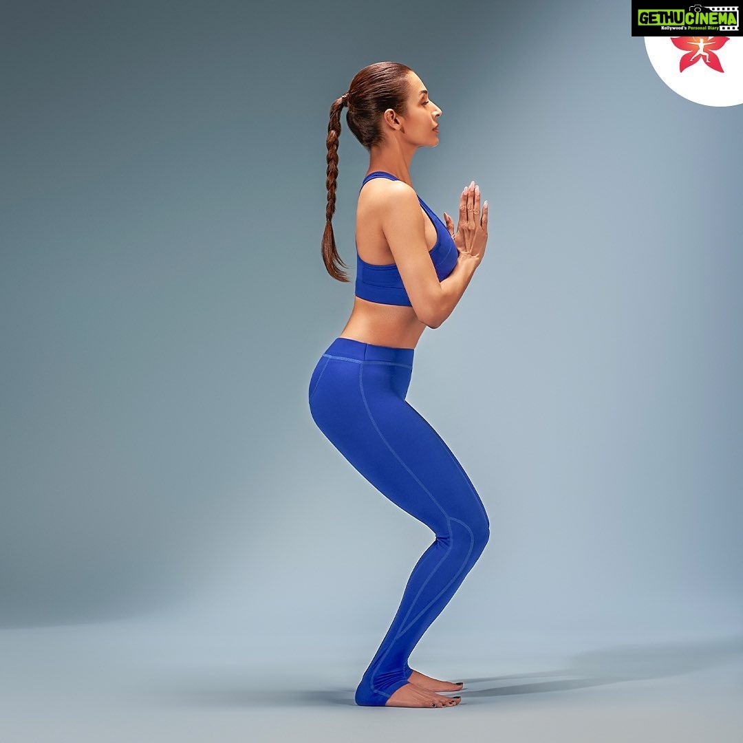 Malaika Arora Instagram - Chair pose - Utkatasana Stand tall and strong with this amazing pose. One of the most effective poses to strengthen your body, work on core muscles, improve posture, relieve back pain, stimulate the heart, reduce stress and the list goes on. Hello, people, let's start this week off in the right way. Add the chair pose to your yoga routine today and hold it for as long as you can. The suggested time is 30 seconds to 1 minute. Feel the difference in your core and your overall strength as you practise the pose. To become a member with Diva yoga, visit link in bio. #malaikasmoveoftheweek #malaikasmondaymotivation #chairyoga #yoga #divayoga #yogapractice #yogaflow #yogaeverydamnday #yogalifestyle #yogaeveryday #chennai #mumbai #divacommunity