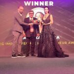 Malaika Arora Instagram - Look mama, i made you proud! This is the second one in one week and i am so grateful to be receiving this honour today. Thank you @bigfmindia for recognising and felicitating my efforts and bestowing me with the #Bigimpactawards Female entrepreneur of the year title. It was such a glorious moment to be present amongst the other esteemed awardees and have the privilege to not only receive but to also give away awards to the most deserving business icons of India. Me and my team ,work tirelessly to bring you the best in fitness, food, fashion and more and such appreciations really encourage us to keep at it and keep giving our best everyday. #bigimpactawards2023 #femaleentrepreneuroftheyear