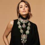 Malaika Arora Instagram – Malaika Arora lends her inherent verve and vivacity to our “high jewellery” bridal set which is a poetic cross medley of polki, diamonds, rubies and emeralds. An homage to the heritage architecture, its double strands, maximalist settings and imposing pendants make it an extraordinary collectible!

@malaikaaroraofficial 
@longformgram 
Photography : @taras84 
Styling : @manekaharisinghani 
Makeup : @mallika_bhat 
Hair : @hairstylist_madhav2.0 
Production : @ikp.insta 

#malaikaaroraxkhannajewellers #KhannaJEwellers #khannajewellerskj #IndiaModern #IndianJewellery #AweInspiring #ContemporaryDesign
