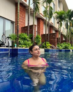 Malavika Instagram - Life is cool by the pool🌴♥️