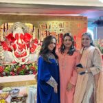 Malavika Instagram – Ganesh Chaturthi vibes at its best with friends and family 🌺🎉