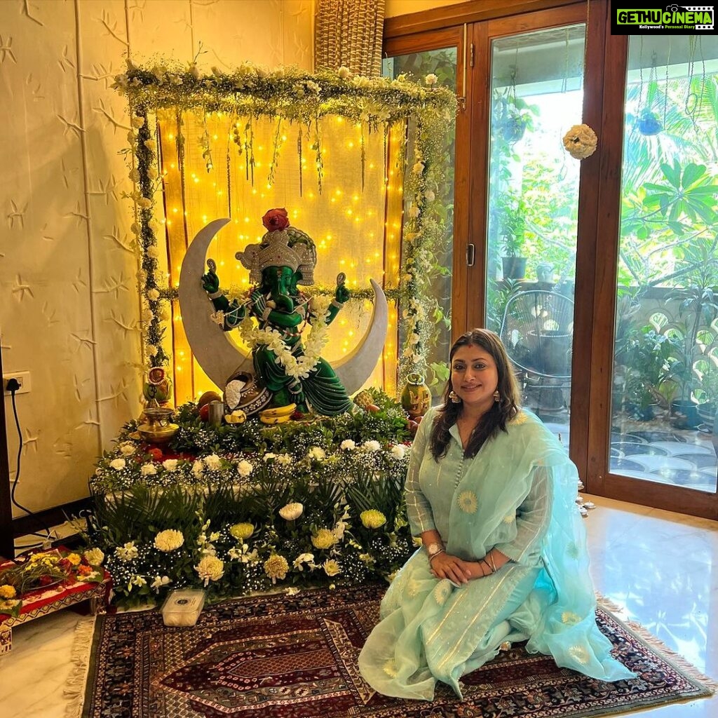 Malavika Instagram - Embracing the blessings of Lord Ganesha 🙏🪔 #ganeshchaturthi