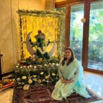 Malavika Instagram – Embracing the blessings of Lord Ganesha 🙏🪔 #ganeshchaturthi