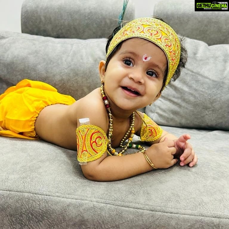 Manali Rathod Instagram - My cute little kanha❤❤#krishnajanmashtami