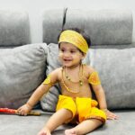 Manali Rathod Instagram – My cute little kanha❤️❤️#krishnajanmashtami