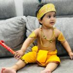 Manali Rathod Instagram – My cute little kanha❤️❤️#krishnajanmashtami