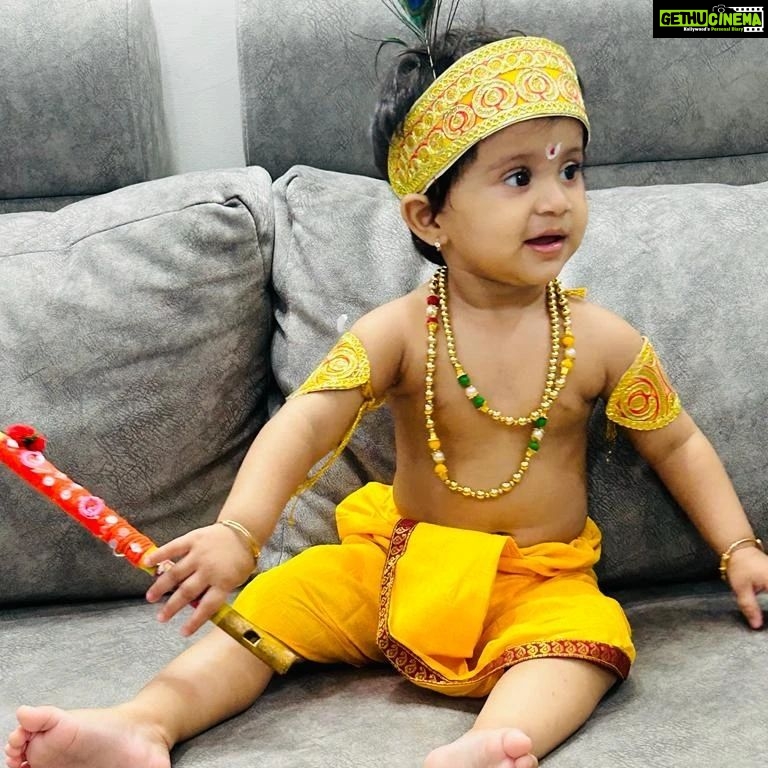 Manali Rathod Instagram - My cute little kanha❤️❤️#krishnajanmashtami