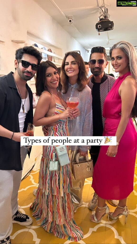 Mandana Karimi Instagram - At every party, a colorful cast of characters emerges! 🎉🕺 From the ‘Shot Commander’ to the ‘Influencer Extraordinaire’, it’s a symphony of personalities that make the night unforgettable. Which one are you? 😉 📍: @olivemumbai #MissMalini #MaliniAgarwal #TypesofPeople #Party #PartyPersonas #NightLifeChronicles #CharacterCarnival Olive Bar & Kitchen - Mumbai- Bandra