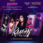 Manisha Eerabathini Instagram - Announcing Raagin The Band @raagintheband, the first Telugu rock band in USA, featuring the sensational Manisha Eerabathini @manisha.eerabathini as our third band in the lineup for GIGVEDOM, the First-Ever Indian Indie Music Fest in USA, presented by VEDOM ART @vedom.art in collaboration with Eleven Point Two @eptworld! 3 Bands! 5 Languages! 1 Celebration! Electrifying heavy metal and alternative rock rendition of Tamil and Malayalam chartbusters. Indie folk-pop and soul-stirring originals in Hindi and English. Popular Telugu hit cover songs. Are you ready for a new experience? Are you ready for GIGVEDOM? Prepare for an extraordinary musical extravaganza as the up-and-coming Raagin The Band presents an unforgettable concert featuring the sensational Manisha Eerabathini! Raagin's passion for music shines through every note, leaving audiences spellbound and craving for more. The breathtaking talent of Manisha, her soulful and melodious voice, captivated millions across the Telugu states and USA. Manisha is popular for her vocals in Bheemla Nayak, Sarkaru Vaari Paata, Ee Nagaraniki Emaindi, remix covers, and many more. The combined forces of Raagin and Manisha promise an evening of unparalleled musical brilliance. Get your passes now at www.gigvedom.com! #gigvedom #dmv #dclivemusic #virginia #maryland #washingtondc #indianmusic #telugu #dmvlivemusic #musicfestival #indiemusic DMV