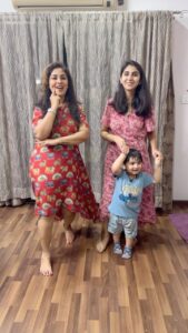 Manjula Paritala Instagram - #with our Chinni mudhu Bala krishnudu🥰😘 #radhakaisenajale💕
