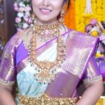 Manjula Paritala Instagram - #all abt Varalakshmi vratham #full video in yt at 6 today #staytuned #saree @queenschoicepattusarees