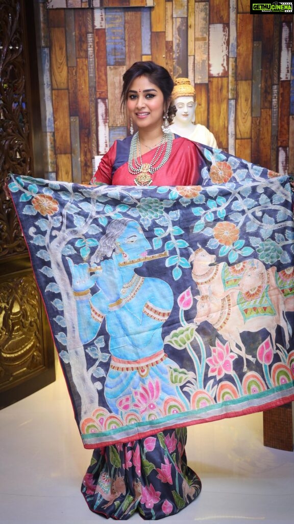 Manjula Paritala Instagram - #navratricelebrations . . #tussersilksaree @ridhi__sarees