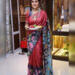 Manjula Paritala Instagram – #all abt Navratri celebrations 🎉 

#tussersilksaree @ridhi__sarees