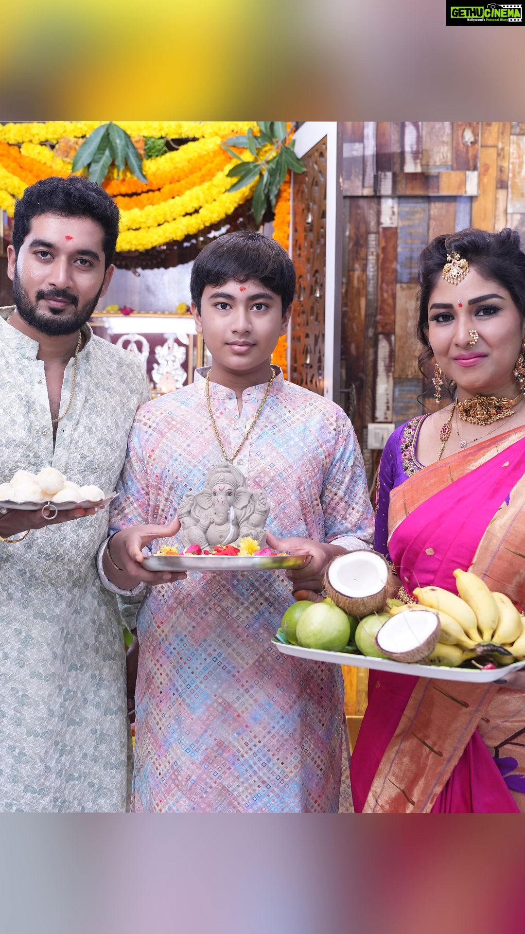 Manjula Paritala Instagram - #all abt Ganesh Chathurthi celebration #for full video watch our yt channel #manjulanirupam #link in bio