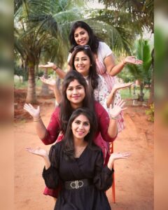 Manjula Paritala Instagram - #sisters💕👭👭 

@keerthijaidhanush @kala_chinni_3031 @jyothi.akhil.54