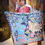 Manjula Paritala Instagram – #all abt Navratri celebrations 🎉 

#tussersilksaree @ridhi__sarees