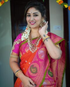 Manjula Paritala Instagram - #All abt Sathyanarayana swamy vratham #full video in our yt channel #manjulanirupam #linkinbio 
#gadwalpattusaree @sairampattusarees