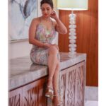 Manvita Kamath Instagram - Embracing the clarity of both mind and body in this stunning outfit for @siimawards 🫶🏻 . . . @jadorebyparul @sowmya.sk @pannas_makeup @flemingdsouza29 @ehtasham_saeed . . . Shoutout to Shachina for being an amazing help with the fittings and fixing the costume! 🙌💕 #Grateful #FashionSupport