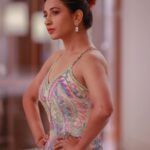 Manvita Kamath Instagram - Parul's outfit for siima was 🔥! The detailing was on point, and it was a whole new style for me. Loved it! 👌👗 @siimawards . . SIIMA AWARDS Red carpet event. Outfit : @jadorebyparul Styling : @sowmya.sk Photography : @ehtasham_saeed Mua : @pannas_makeup . . . #siima #SiimaFashion