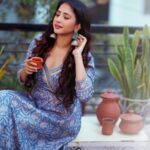 Manvita Kamath Instagram - 💜 . . . . @venoowaves @sowmya.sk @makeoverby_rekha_karthik_ @tara_c_tara @maayakriya