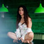 Manvita Kamath Instagram - Curly hair, curly tales! Let your luscious curls tell stories of confidence, beauty, and self-expression! ✨🌀 . . . @rohit.photoparis @laxmikrishnaofficial @geetha_celebritymakeover . . #curly #curlyhairdontcare