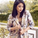 Manvita Kamath Instagram - The ultimate look of sophistication. Donning a classic pantsuit with an abstract print, Varaa's new icon on the block stuns with an air of unparalleled confidence. @varaabyskmagazine @itsmesangeethakailash @shotbyluckymalhotra