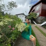Manvita Kamath Instagram – Exploring the incredible trails of Kodai with my awesome group! 🐾🌳 We’re having a blast and the best part is, it’s pet-friendly #KodaiAdventures #PetFriendlyExploration @greattrailsbygrt 
.
.
Wearing @laxmikrishnaofficial 🍀
