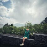 Manvita Kamath Instagram – Exploring the incredible trails of Kodai with my awesome group! 🐾🌳 We’re having a blast and the best part is, it’s pet-friendly #KodaiAdventures #PetFriendlyExploration @greattrailsbygrt 
.
.
Wearing @laxmikrishnaofficial 🍀