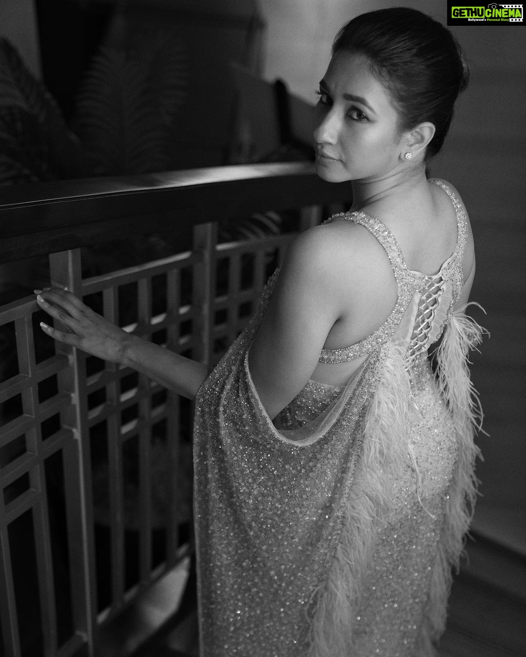 Manvita Kamath Instagram - When the glitter fades, what truly shines is the goodness of your heart. π #FashionAppreciation #SiimaOutfit @siimawards . . . Wearing the very talented @valentinarusuofficial @byvalentinarusu Styled by @sowmya.sk Mua @zarafahad_mua Photography @adnan.a.abbas