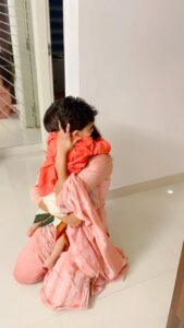 Mayuri Kyatari Instagram - ಪ್ರಪಂಚ 🥺 @starboii_1111 #motherson #love #forever #pure #mine #blessed