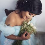 Mayuri Kyatari Instagram - 🤍 Photography @suhas_sapthagiri Designer @chandangowda_official Outfit @rentyourlook_by_chandangowda MUA @kavyagowda_artistry Hairstyle @hairstyle_by_sowmya